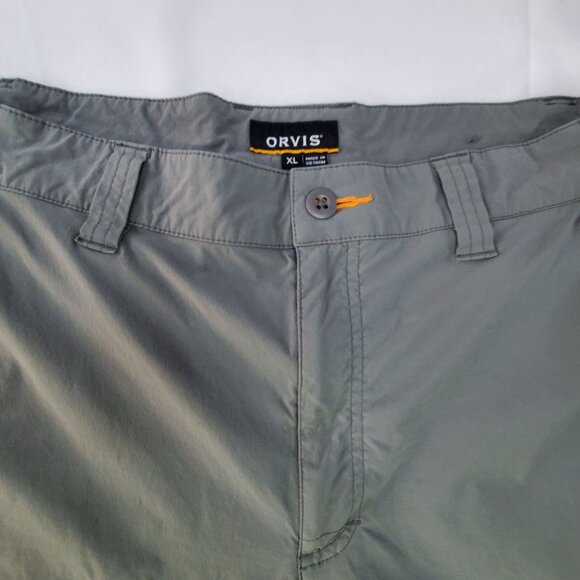 Orvis Mens XL Gray Nylon/Spandex Cargo Shorts Hiking Outdoors Gorpcore - Picture 9 of 10